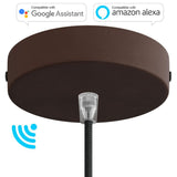 SMART cylindrical metal ceiling rose kit - compatible with voice assistants