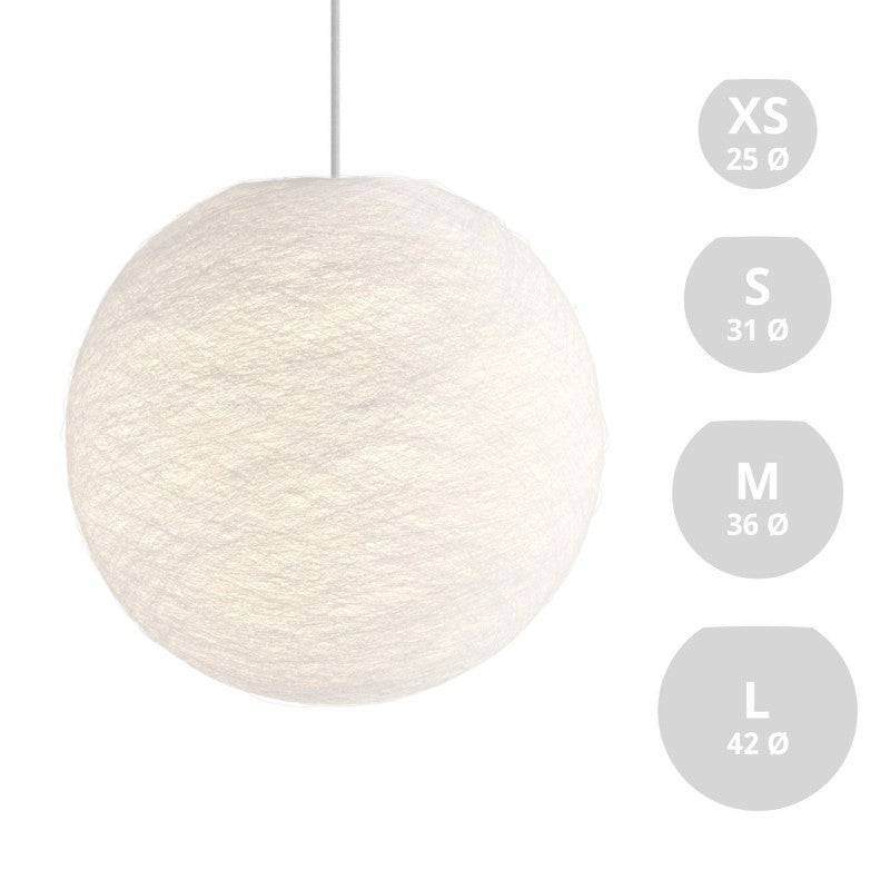 Abajur Sphere em fibra - 100% feito à mão