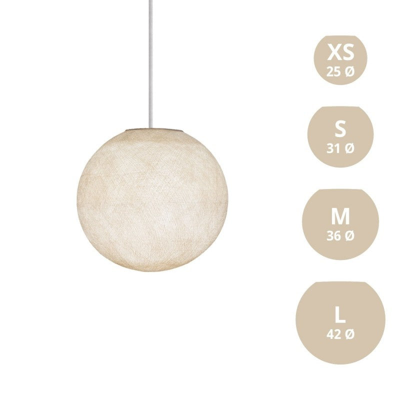 Abajur Sphere em fibra - 100% feito à mão