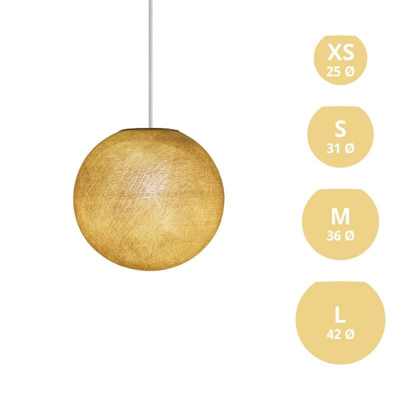 Abajur Sphere em fibra - 100% feito à mão