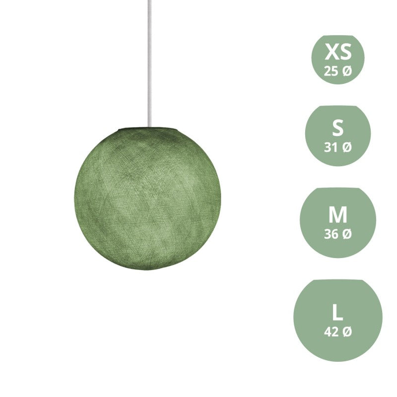 Abajur Sphere em fibra - 100% feito à mão