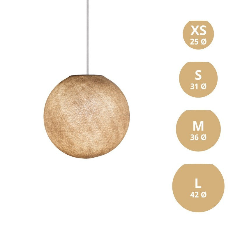 Abajur Sphere em fibra - 100% feito à mão