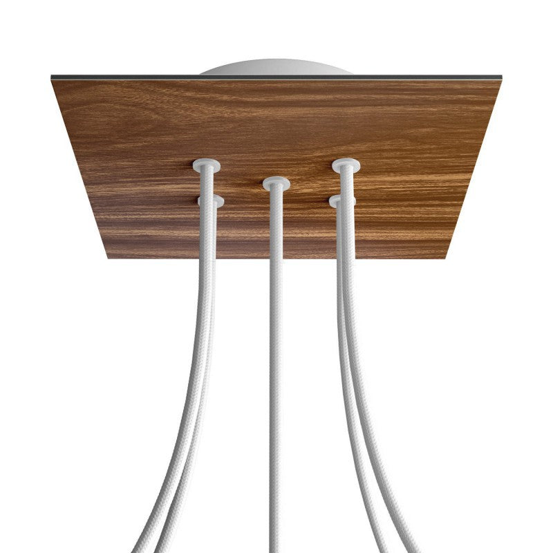 Florão Square Rose-One com 5 furos centrais e 4 laterais 200 mm