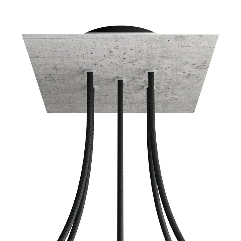 Florão Square Rose-One com 5 furos centrais e 4 laterais 200 mm