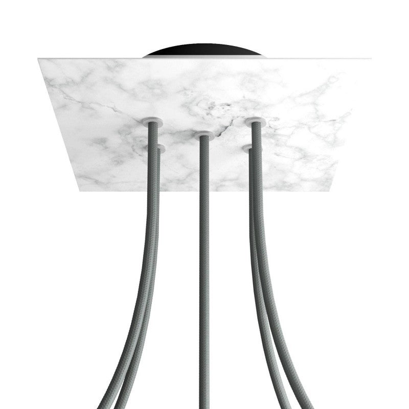 Florão Square Rose-One com 5 furos centrais e 4 laterais 200 mm