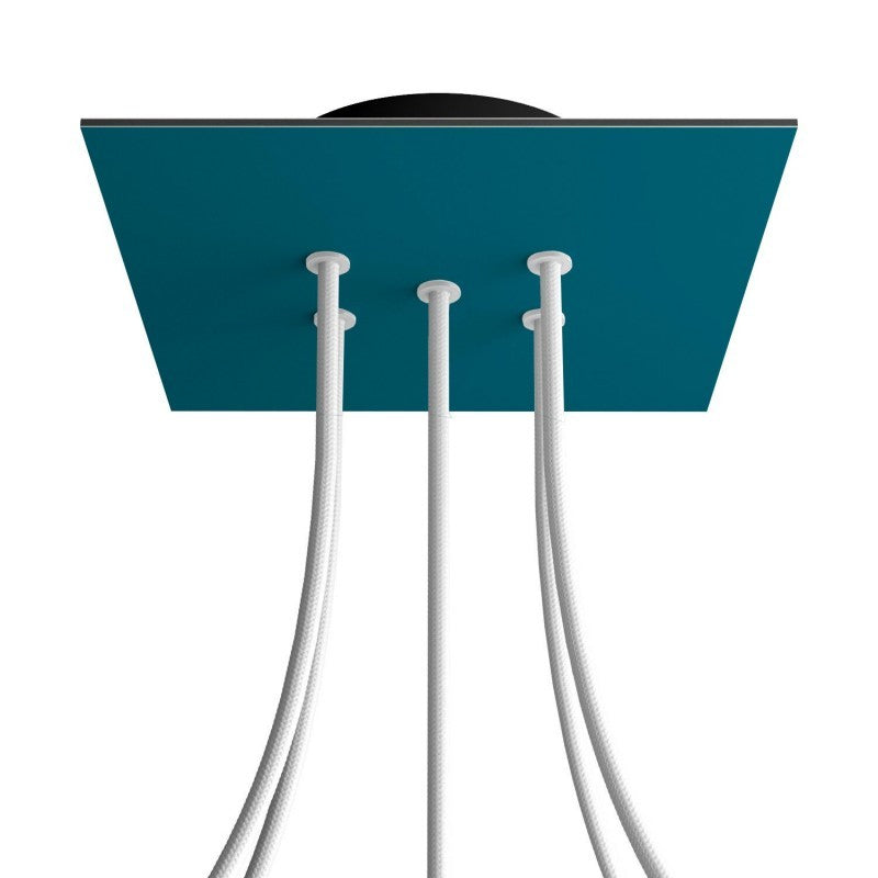 Florão Square Rose-One com 5 furos centrais e 4 laterais 200 mm