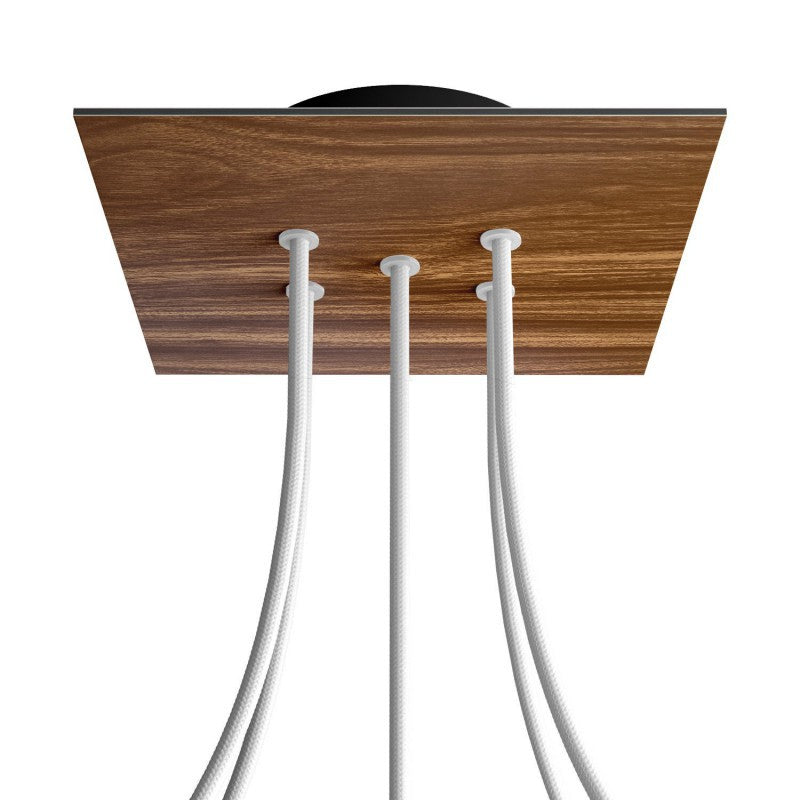 Florão Square Rose-One com 5 furos centrais e 4 laterais 200 mm