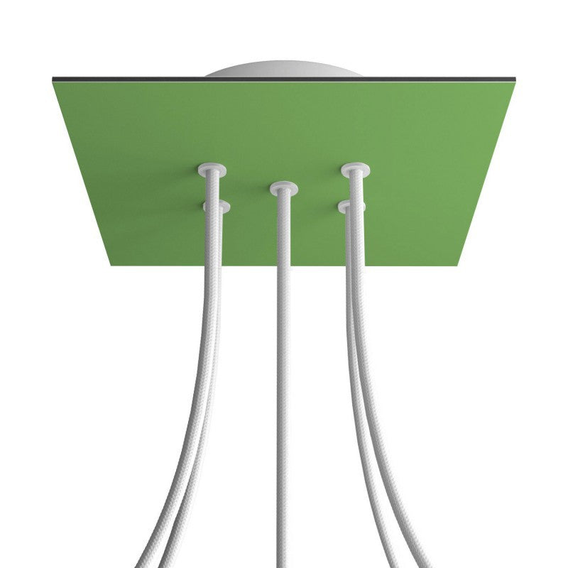 Florão Square Rose-One com 5 furos centrais e 4 laterais 200 mm