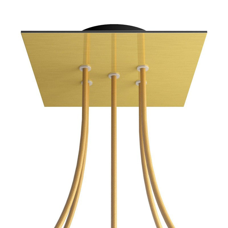 Florão Square Rose-One com 5 furos centrais e 4 laterais 200 mm