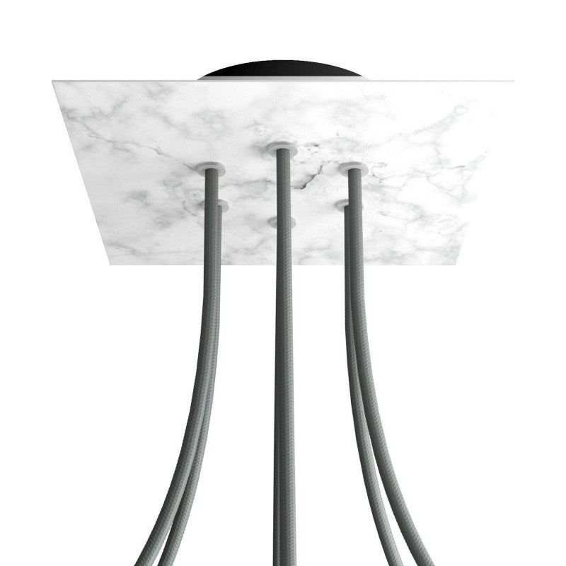 Florão Square Rose-One com 6 furos centrais e 4 laterais 200 mm