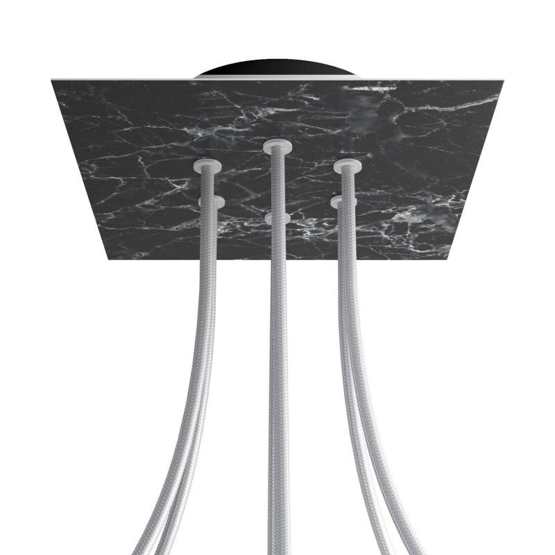 Florão Square Rose-One com 6 furos centrais e 4 laterais 200 mm