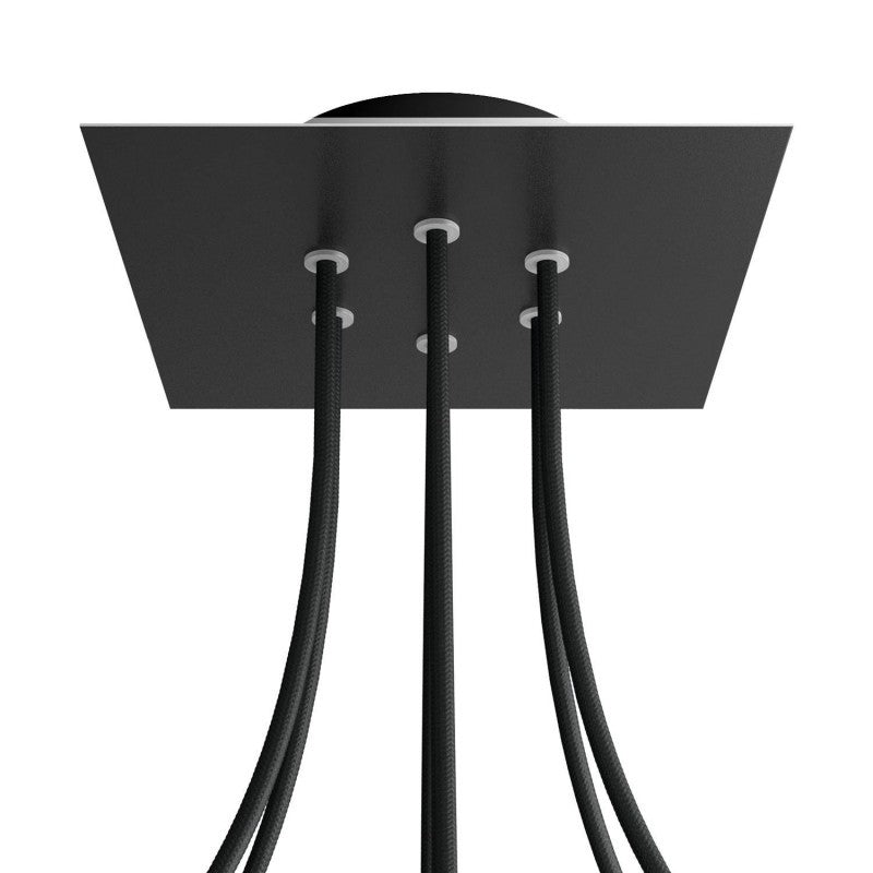 Florão Square Rose-One com 6 furos centrais e 4 laterais 200 mm