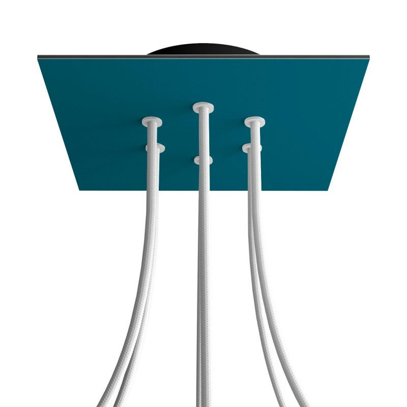 Florão Square Rose-One com 6 furos centrais e 4 laterais 200 mm