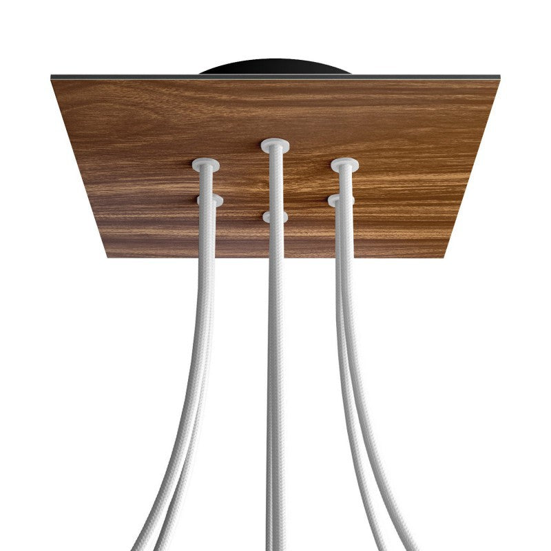 Florão Square Rose-One com 6 furos centrais e 4 laterais 200 mm