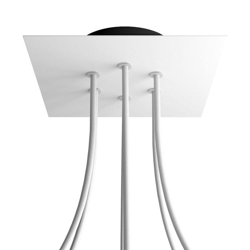 Florão Square Rose-One com 6 furos centrais e 4 laterais 200 mm