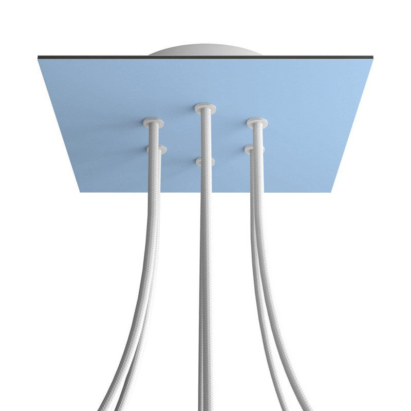 Florão Square Rose-One com 6 furos centrais e 4 laterais 200 mm