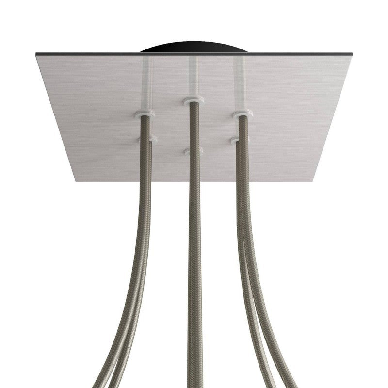 Florão Square Rose-One com 6 furos centrais e 4 laterais 200 mm