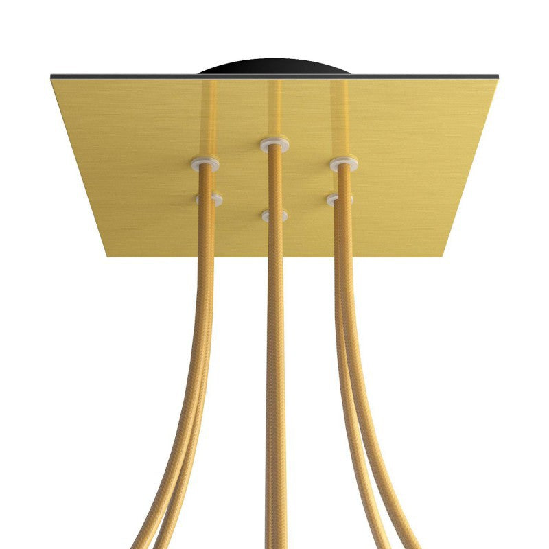 Florão Square Rose-One com 6 furos centrais e 4 laterais 200 mm