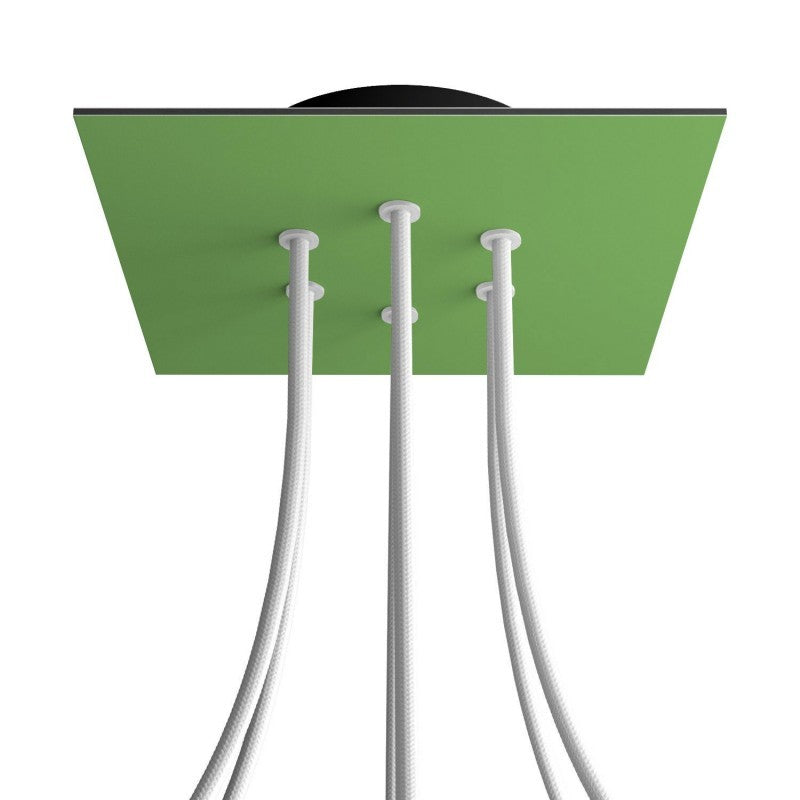 Florão Square Rose-One com 6 furos centrais e 4 laterais 200 mm