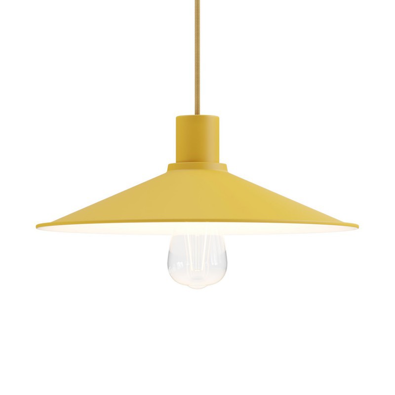 Abajur Swing Pastel em metal polido com encaixe E27