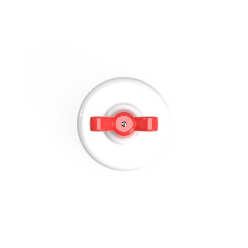 Switch/Diverter in white porcelain with butterfly nut