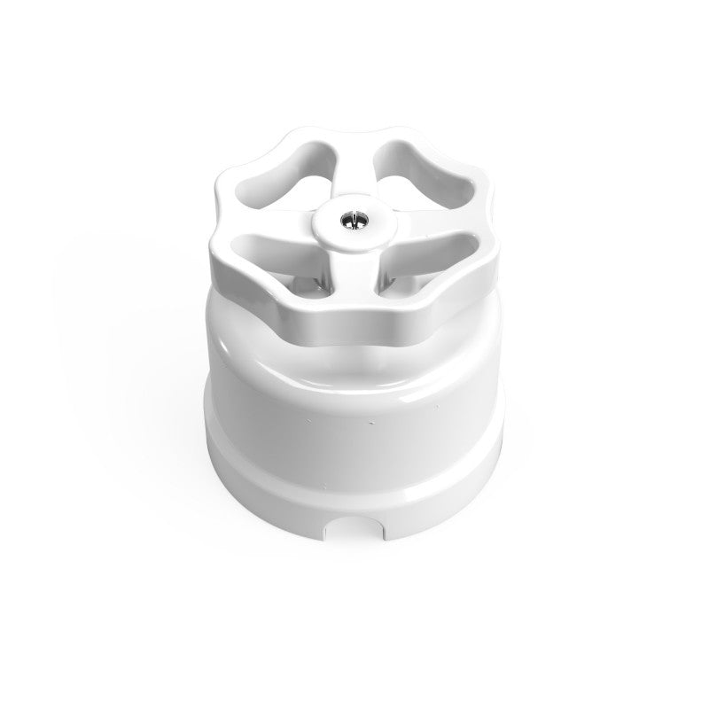 Switch/Diverter in porcelain with knob