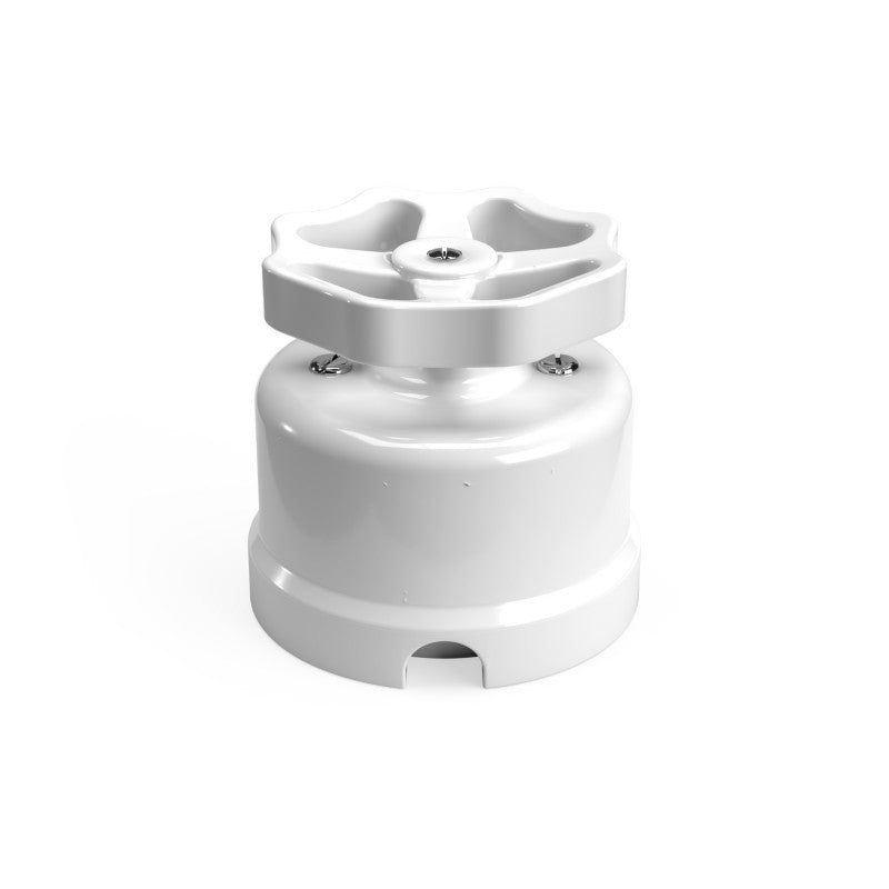 Switch/Diverter in porcelain with knob