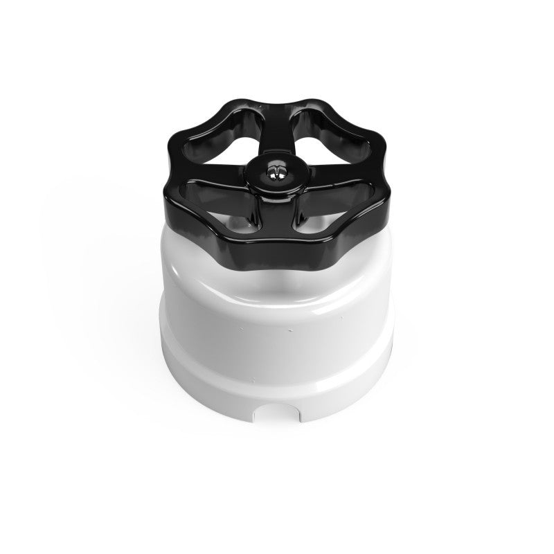 Switch/Diverter in porcelain with knob