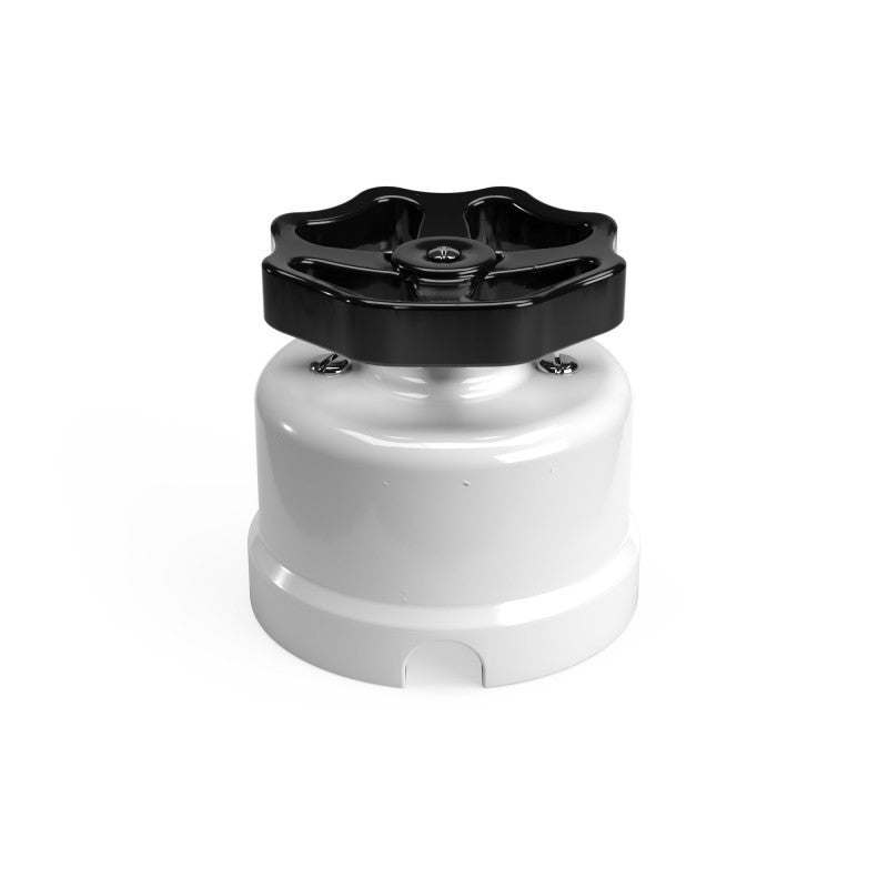 Switch/Diverter in porcelain with knob