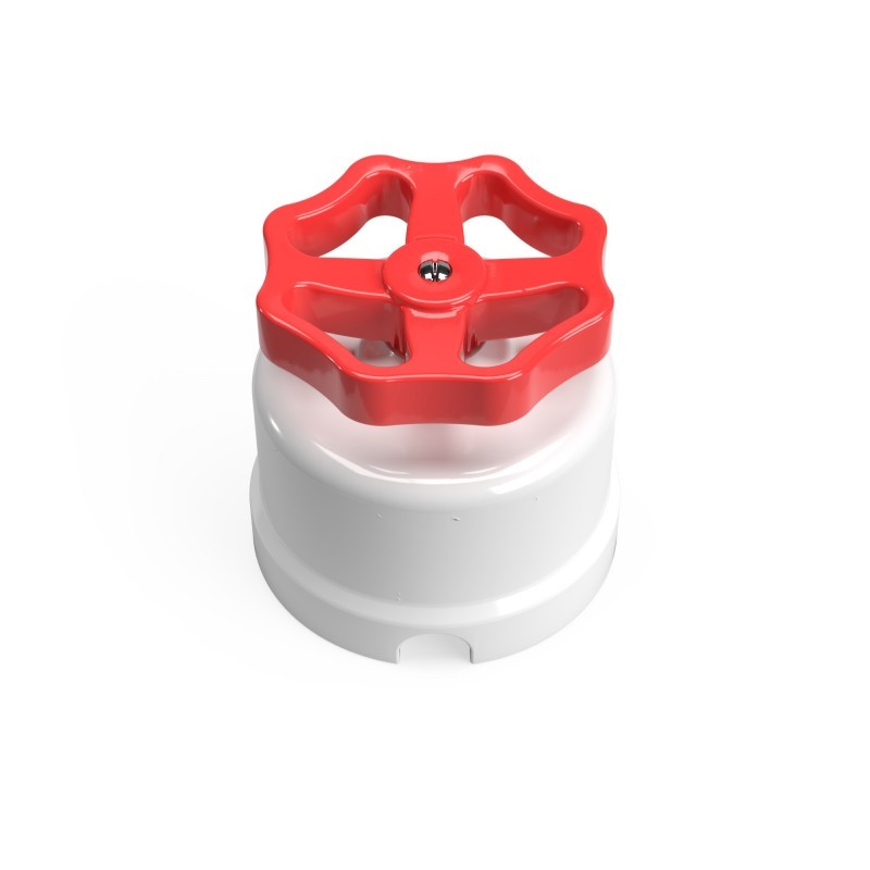 Switch/Diverter in porcelain with knob