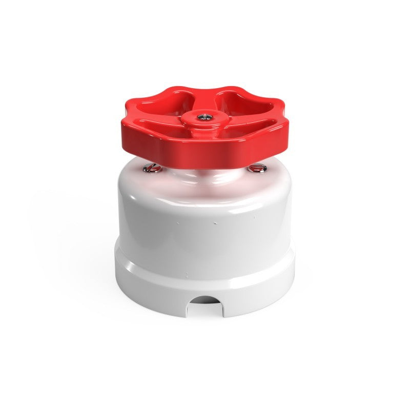 Switch/Diverter in porcelain with knob