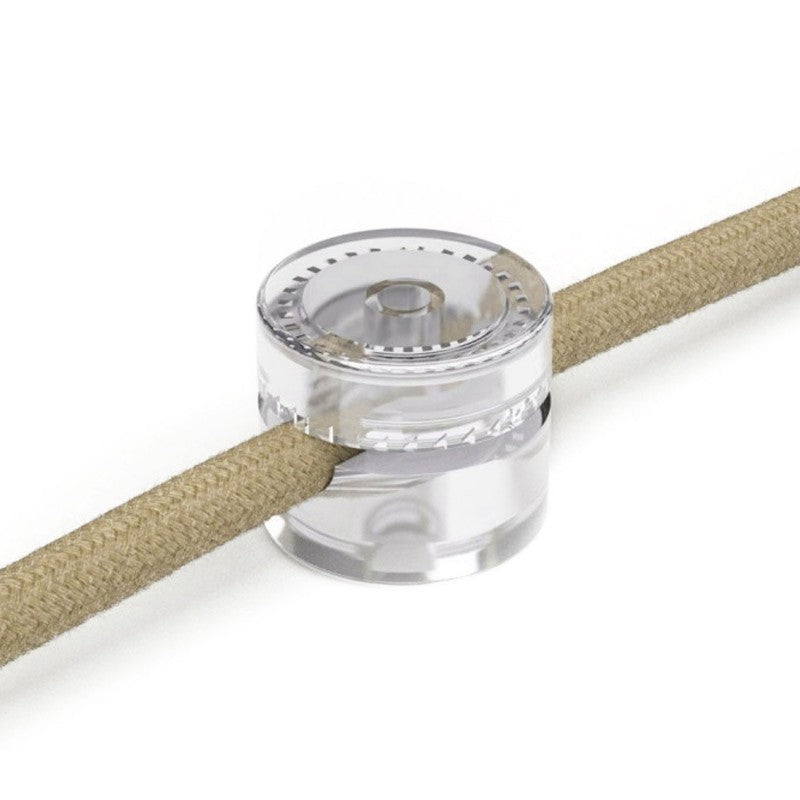 Guia Universal de Montagem na Parede para Cabos de Tecido de Grande Secção 3x1 e 3x1,5 e para Sistema EIVA - 2 peças