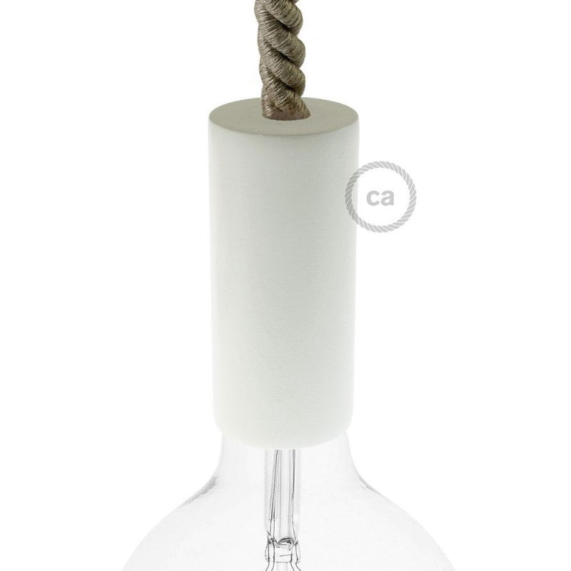 Kit de casquilho E27 em madeira para cordão XL